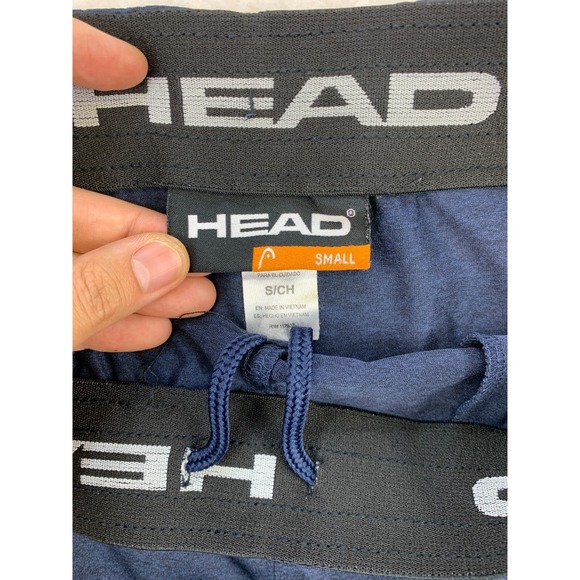 HEAD Men's Small Navy Blue‎ Tennis Shorts Pockets Drawstring Gymwear - Picture 6 of 10